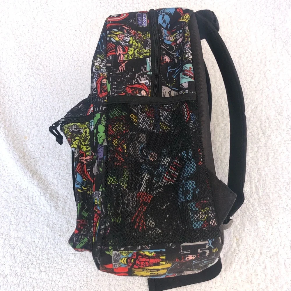 Marvel backpack superhero avengers captain America hulk SpiderMan iron man